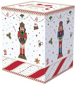 Nutcracker Twist karácsonyi porcelán teás bögre szűrővel díszdobozban