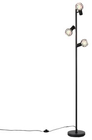 Okos állólámpa fekete állítható, 3 Wifi P45 - Mesh