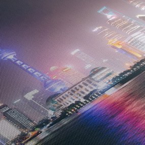 Éjszakai Shanghai képe (120x50 cm)