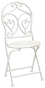 Vintage kerti bútor szett bistro asztal székkel krém