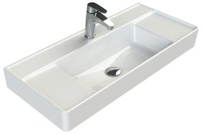 CeraStyle SHARP - KESKENY - porcelán mosdókagyló - 85 x 38 cm