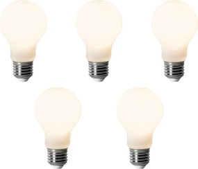 5 darabos E27 dimmelhető LED izzó készlet A60 Opál 7W 806 lm 3000K