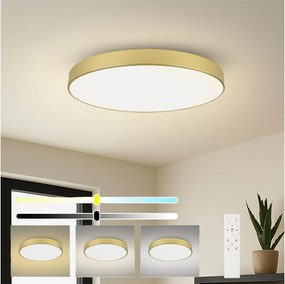 Brilagi -LED Dimmelhető lámpatest POOL SMART LED/128W/230V 100 cm aranyszínű Wi-Fi Tuya+távirányító