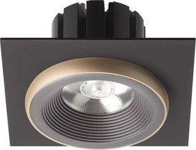 RENDL SHARM SQ I süllyesztett lámpa barna/gyöngyházarany 230V LED 10W 24° 3000K