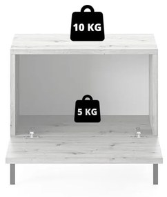 Éjjeliszekrény Lamellito L4  (fehér + arany). 1099059