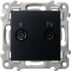 Antenna aljzat Rtv aljzat végzáró fekete Zafír Ospel GPA-10ZPZ