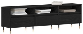 TV Szekrény Fekete Tölgy 150x30x44,5 cm Mérnöki Fa