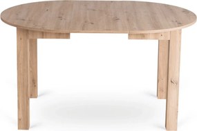 szett étkezőasztal HARRY 102-142 cm artisan tölgy és 6 szék FREDY szürke