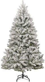 Mű karácsonyfa 300 LED-del Zöld és Fehér 240 cm PVC és fém