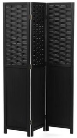 Fekete Tömörfa Paraván. EF-L145 BK