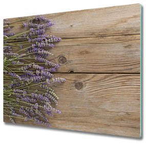 Üveg vágódeszka Lavender fa 60x52 cm