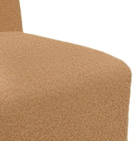 bézs göndör gyapjúszerű szövetből kanapé szék 55 cm