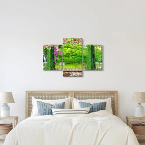 Kép - Varázslatos kert hattyúkkal (90x60 cm)