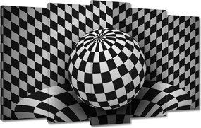 Festmények 100x60 Absztrakt fekete-fehér