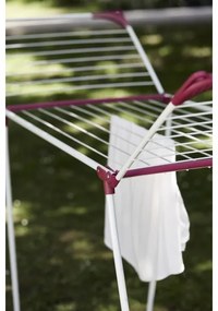 WENKO 3774021100 - Ruhaszárító állvány SUMMER DRY 153x76 cm fehér/rózsaszín