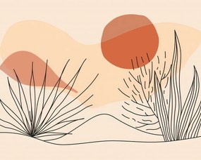 Poszter 50x40cm Puha növényzet