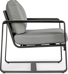 Szürke fém kerti fotel Merrigan – Bizzotto