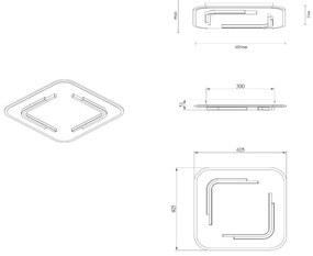 Lucide 44114/30/02 - LED Mennyezeti lámpa ANDREAS LED/30W/230V arany