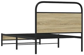 ágykeret matrac nélkül 100x200 cm sonoma tölgyfa műfa