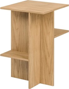 Natúr színű éjjeliszekrény tölgyfa dekorral Atik – noo.ma