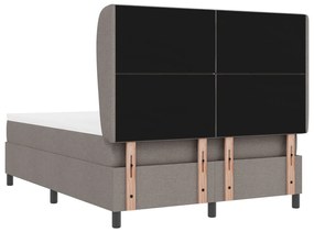 Boxspring Ágy Matraccal - Taupe, 140x200 cm, Szövet