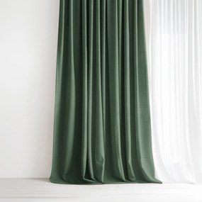 Goldea marbella díszfüggöny - sötétzöld 240x135 cm