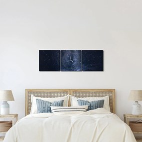 Egy csillagos ég képe (órával) (90x30 cm)