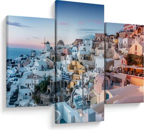 Kép - Alkonyat Santoriniban (90x60 cm)