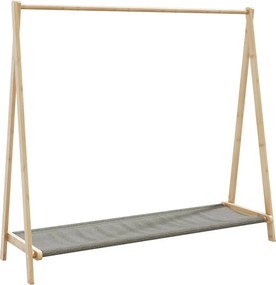 vidaXL bambusz ruhaállvány polcokkal 106 x 34 x 102 cm
