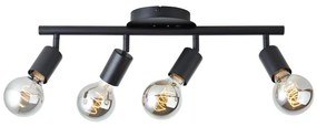 Brilliant - Spotlámpa TIFFANY 4xE27/28W/230V fekete