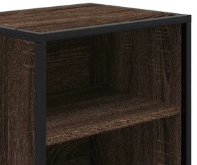 éjjeliszekrény barna tölgy 40x31x50 cm műfából és fémből