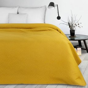 Boni4 mikroszálas ágytakaró Mustársárga 170x210 cm