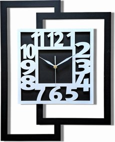 Nagy Modern Falióra Nappaliba,geometrikus,loft, Fa, Csendes