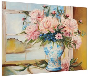 Virágok a vázában (70x50 cm)