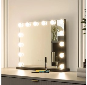 Brilagi - HOLLYWOOD LED smink tükör, állítható fény, 15W, 230V, 3000-6500K