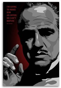 Gario Vászonkép Keresztapa, Vito Corleone - Nikita Abakumov Méret: 80 x 120 cm