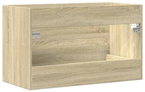 antik fa színű szerelt fa mosdószekrény 80 x 38,5 x 48 cm