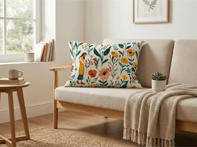 Pamut párnahuzat FLOVINA POLY 50x70 cm, színes