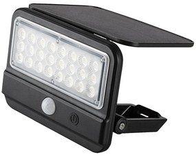 Rábalux Flaxton 77040 mozgásérzékelős kültéri szolár falilámpa, 7W LED, 4000K, 700 lm,IP54