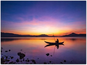 Poszterek 40x30 Esti horgászat naplementekor