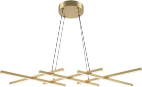 MAYTONI MOD244PL-L50BSK HALO Modern Függesztett Lámpa Fehér, Sárgaréz LED IP20