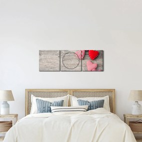 Kép - szív (órával) (90x30 cm)