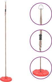 vidaXL piros tányérhinta 200 cm