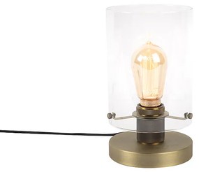 Skandináv asztali lámpa bronz üveggel - Dome