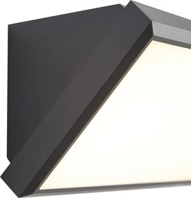 Modern kültéri fali lámpa sötétszürke LED-del, IP65 védettséggel és mozgásérzékelővel - Marek