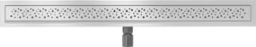 Mexen Lapos rozsdamentes acél zuhanyfolyóka 80 cm minta M12, 1021080-15