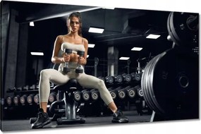 Képek 120x70 Lány az edzőteremben