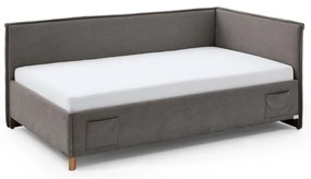 Szürke gyerekágy tárolóhellyel 120x200 cm Fun – Meise Möbel