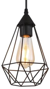 Globo 15745H - Csillár zsinóron ZACHARY 1xE27/60W/230V átm. 17 cm