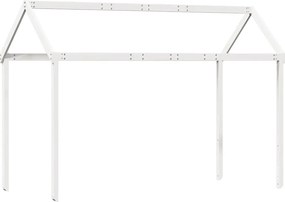 vidaXL fehér tömör fenyőfa gyerekágytető 207 x 95,5 x 159 cm